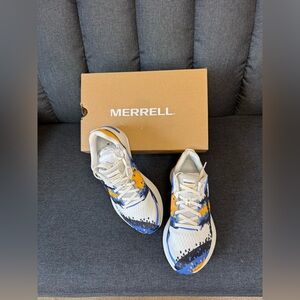 Merrell white, gold, black and blue Morphlite Sneakers 8.5 M NIB